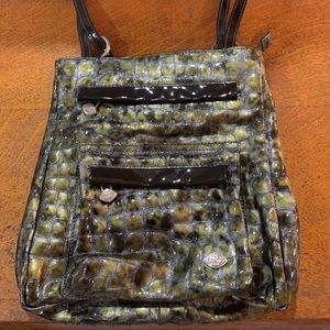 EUC The Trend crocodile style leather bag